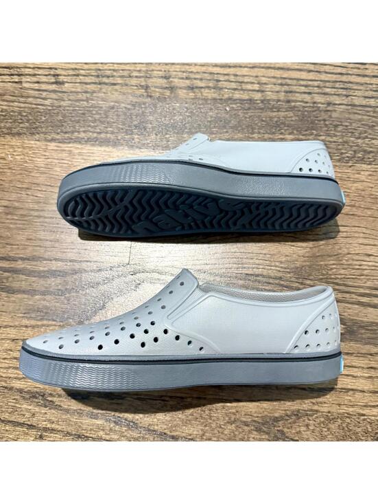 Native Shoes - New Native Miles Wanderfoam Unisex Grey Slip On Shoes Size Men's 4 Women's 6